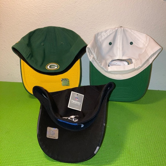 Lot of 3 Green Bay Packers NFL Hats super bowl champions, Reebok & team apparel - Picture 2 of 9